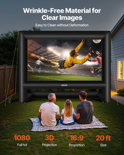 Schermo film gonfiabile - film, 20ft