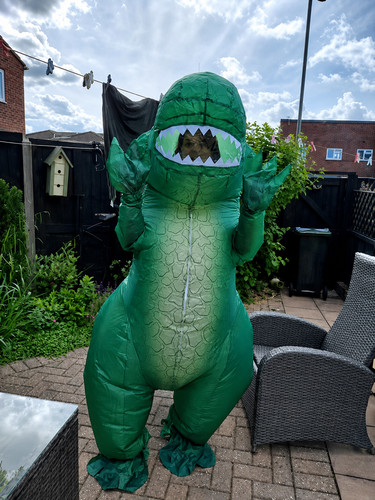 Costume gonfiabile dinosauro